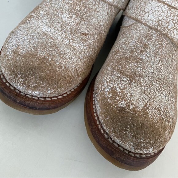 Frye Veronica Suede Crackle Boots Booties - Picture 6 of 11